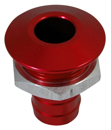 Billet Thru Hull Water Fitting Bilge Pump Outlet Red
