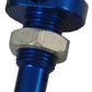 Billet Thru Hull Water Fitting Blue 3/8" 90 Deg.