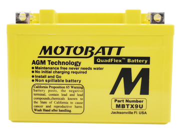 Battery Mbtx9u Sealed Factory Activated