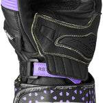 RST Women's Tractech Evo 4 CE Leather Glove - Black/Fushia/Grey - XL