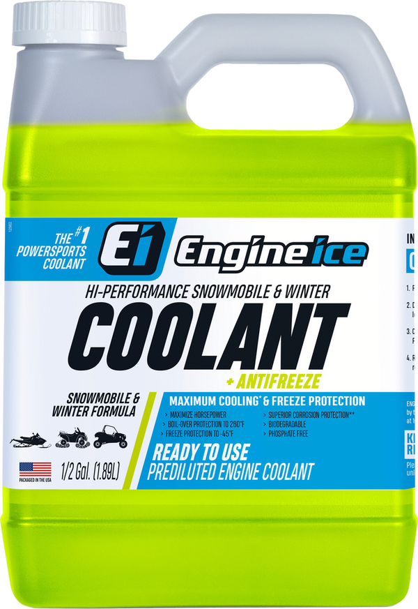 Engine Ice Snowmobile / Winter Coolant Anitfreeze 1 / 2 Gallon