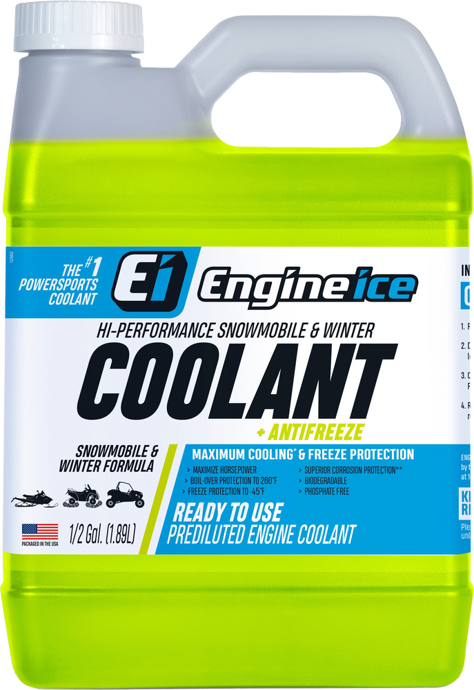 Engine Ice Snowmobile / Winter Coolant Anitfreeze 1 / 2 Gallon
