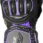 RST Women's Tractech Evo 4 CE Leather Glove - Black/Fushia/Grey - M