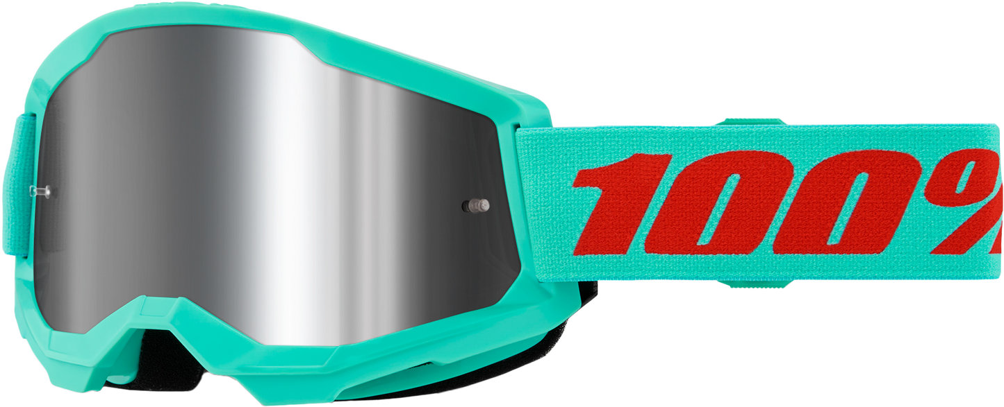 100% Strata 2 Google Maupiti Mirror Silver Lens