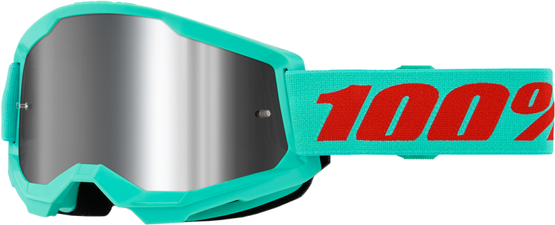 100% Strata 2 Google Maupiti Mirror Silver Lens