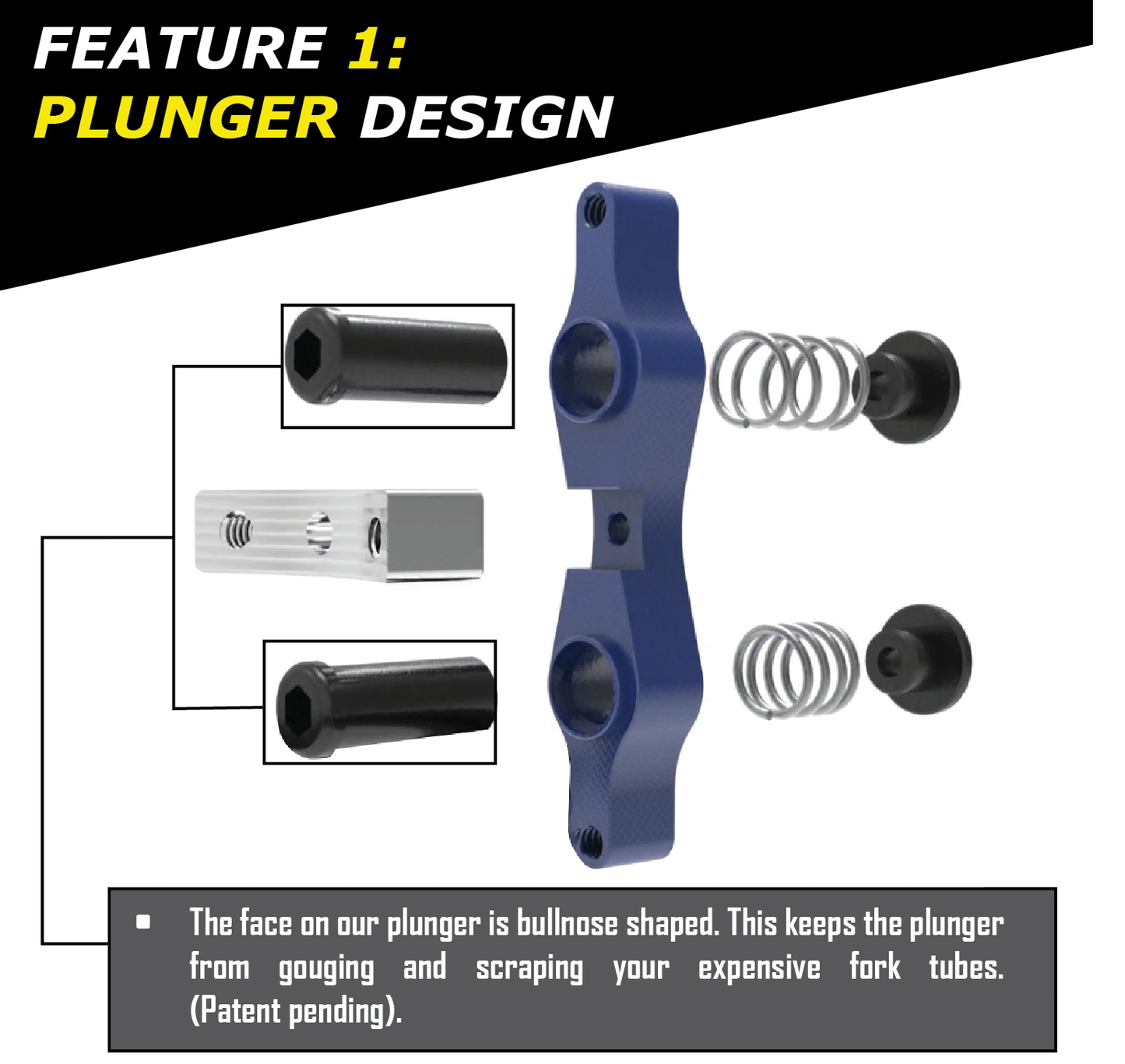 Tamer Double Button X Wing Blue