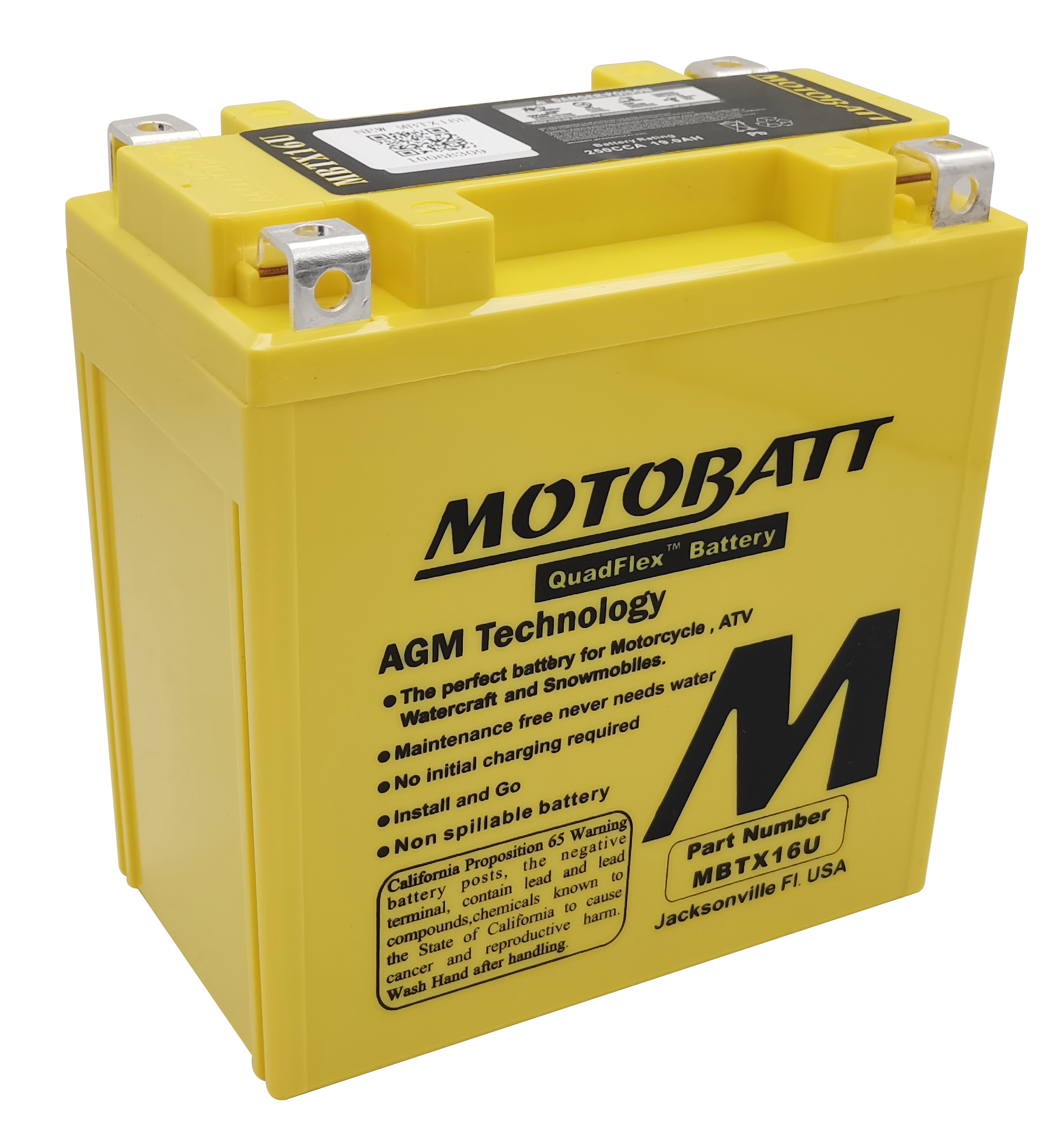 Battery Mbtx16u Sealed Factory Activated