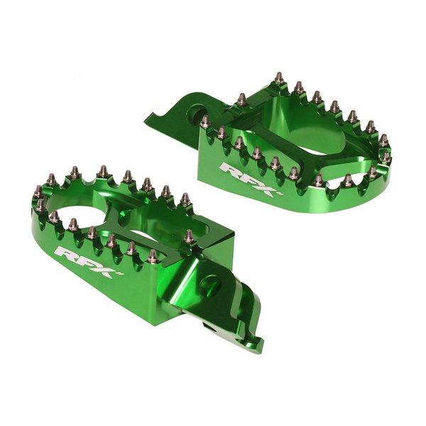 RFX Footpegs Green Kaw FXFR 20100 99GN