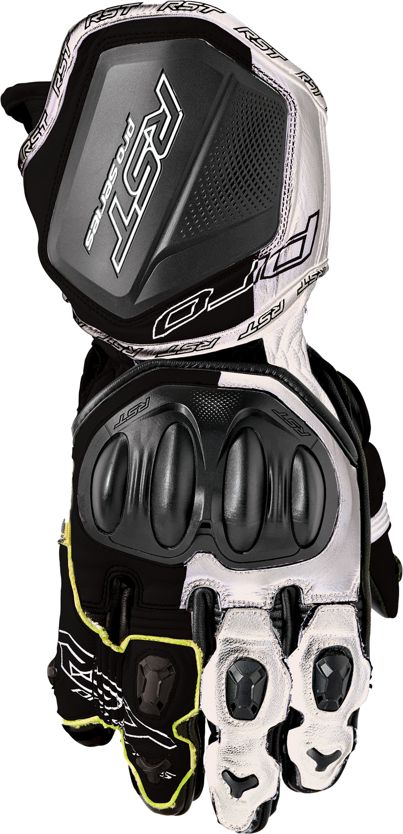RST Pro Series GP D3O CE Leather Glove - Black/White - XL