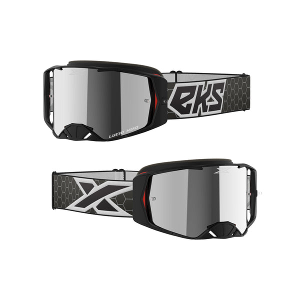 Lucid Goggle Black/White W/Silver Mirror