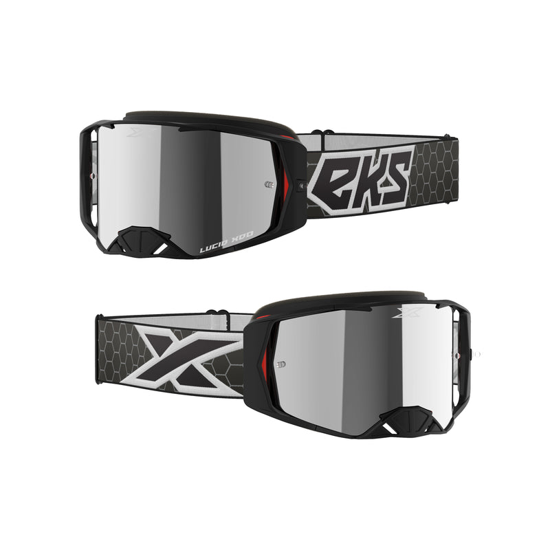 Lucid Goggle Black/White W/Silver Mirror