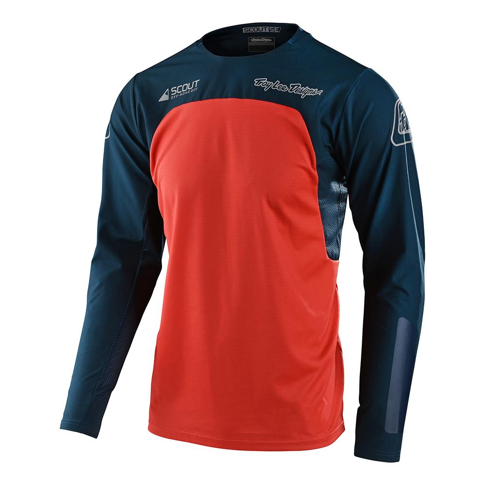 Troy Lee Scout SE Jersey; Systems Marine/Orange - XL