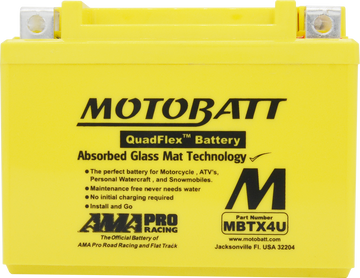 Battery Mbtx4u Sealed Factory Activated