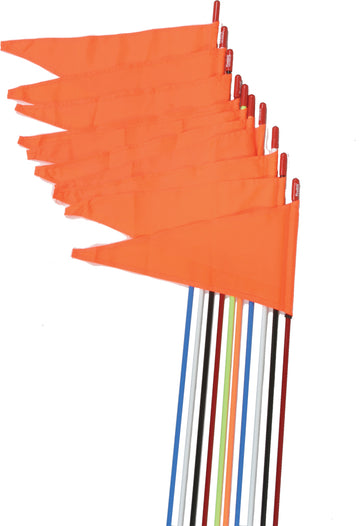 Safety Flags Stud Mount Black 7' 10/Pk