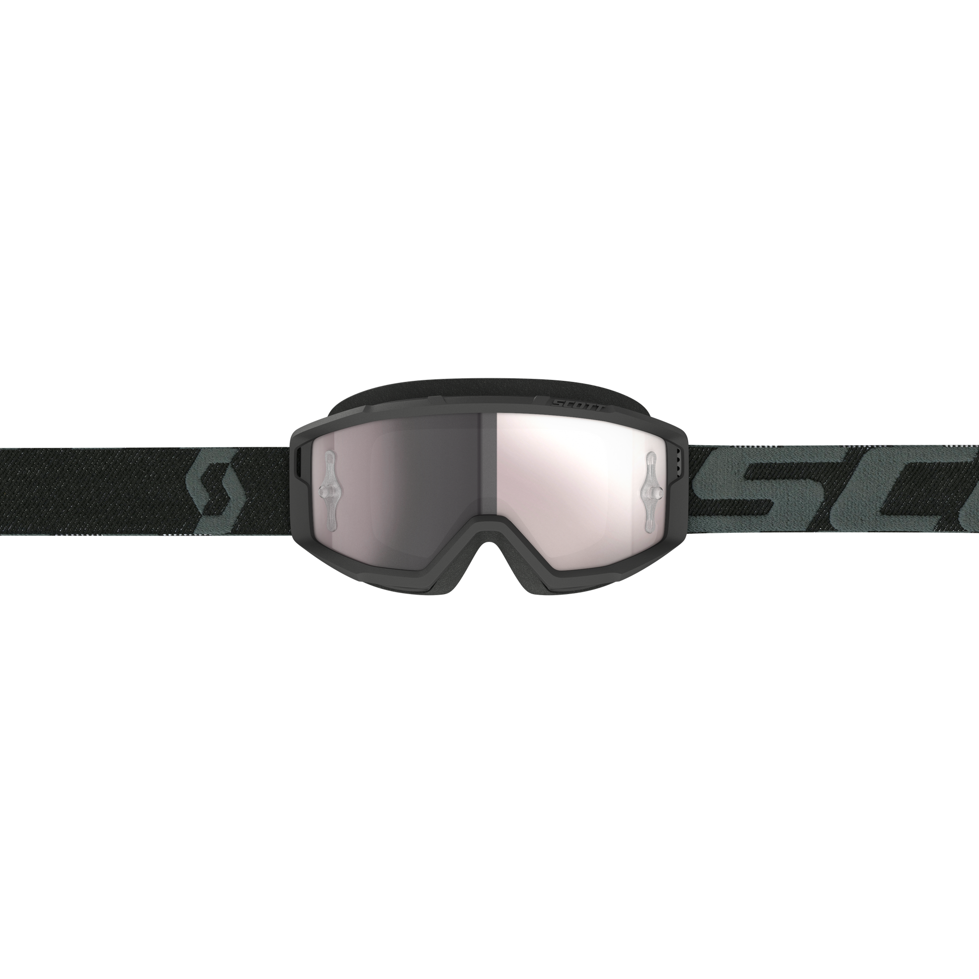 Primal Goggle Black Silver Chrome Works Lens