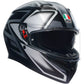 AGV K3 Helmet - Compound - Matte Black/Gray - Small 2118381004008S | Street Full Face Adult Helmet