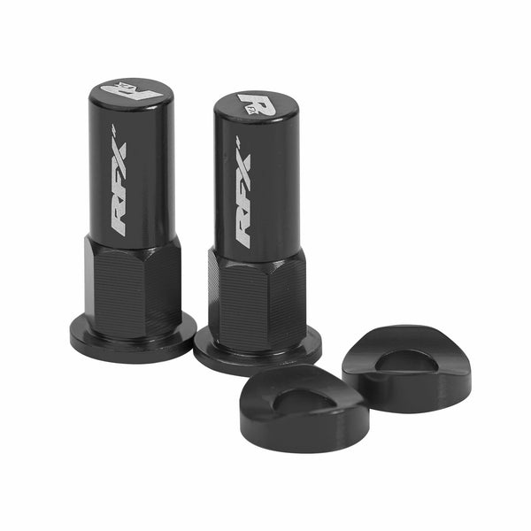 RFX Rim Lock Nuts & Washers 2pcs Black FXRL 90000 99BK
