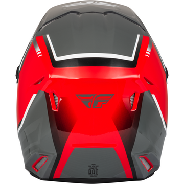 Fly Racing Kinetic Vision Helmet Red/Grey - X Small