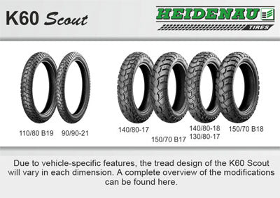 Heidenau K601108019 K60 Scout 110 / 80-19
