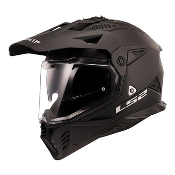 LS2 Blaze II Solid Adventure Motorcycle Helmet  W/ SunShield