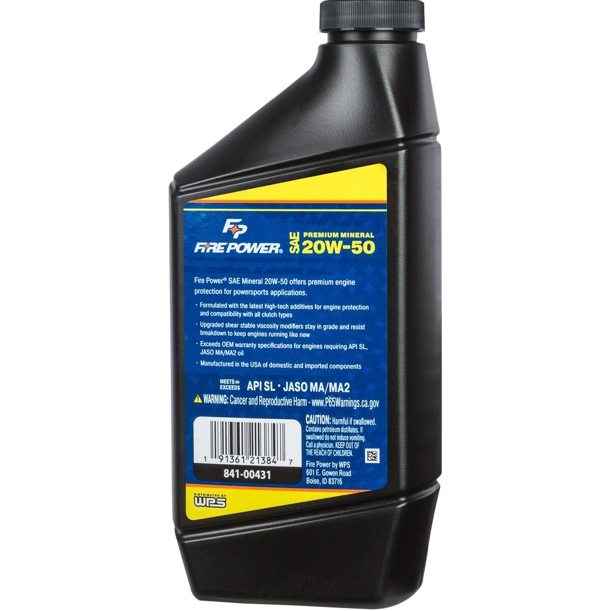 Firepower Mineral 4-Stroke Oil 20W-50 Qt