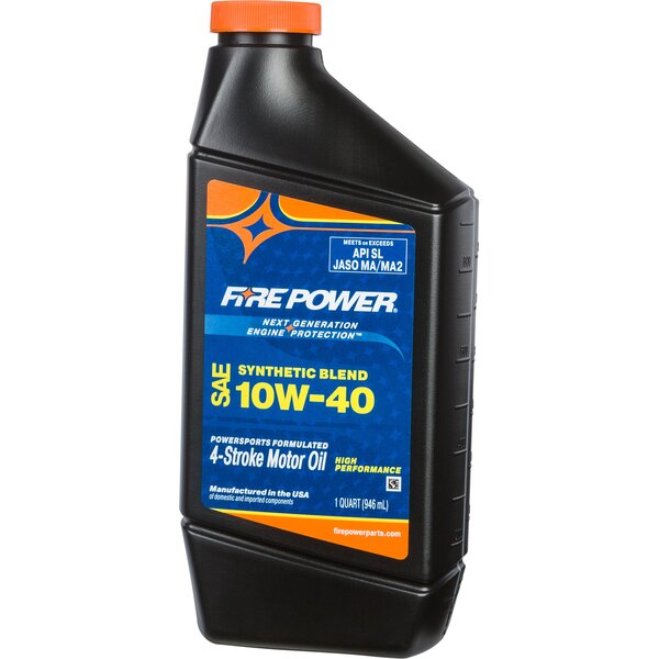 Fire Power Synthetic Blend 4-Stroke Oil 10W-40 Qt