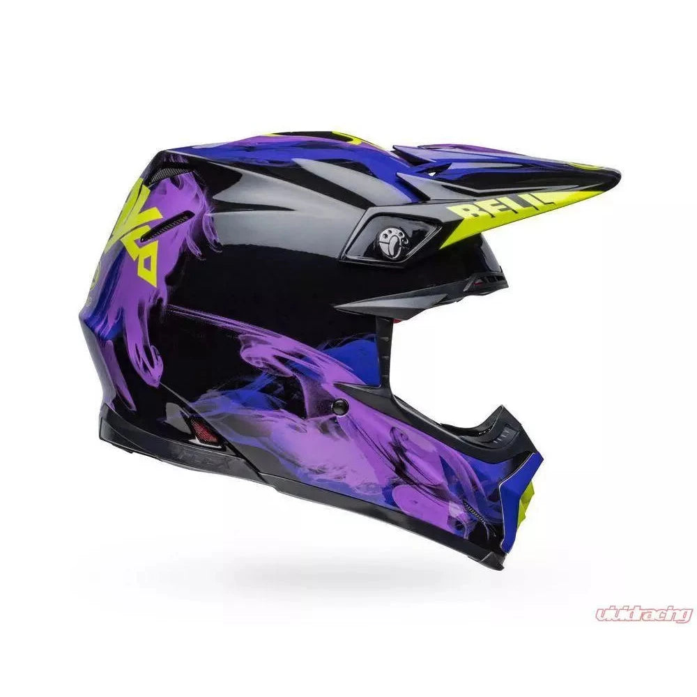 Bell Moto-9S Flex Helmet Slayco Gloss Black/Purple - Small