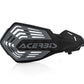 Black hand guard with 'Acerbis' branding on a white background