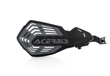 Black hand guard with 'Acerbis' branding on a white background