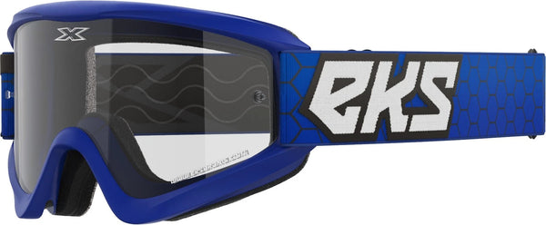 EKS Gox Flat Out Goggle Royal Blue Clear Lens