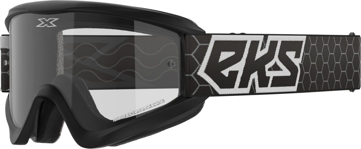 EKS Gox Goggle Black / White Clear Lens