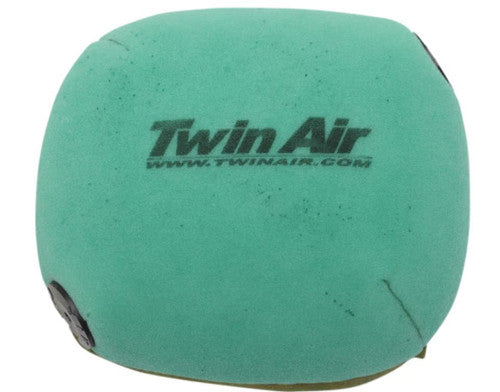 Green air filter with 'Twin Air' branding on a white background