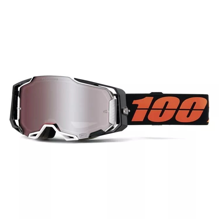 100% Armega Goggle Blacktail - HIPER Silver Mirror Lens