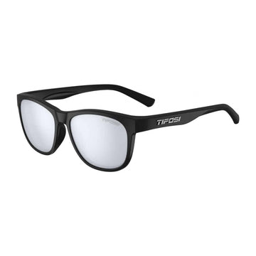 Tifosi Optics Swank Satin Black Smoke Bright Blue Mirror