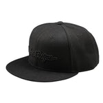 Troy Lee Flat Bill Snapback Signature Black / Black Osfa